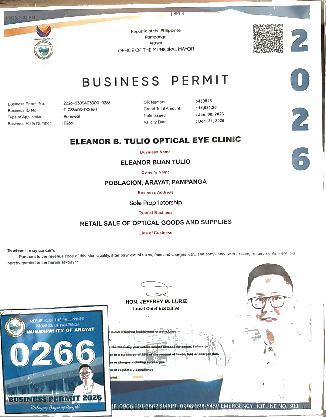 Mayor permit